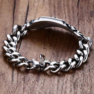 Riaz Impex Masonic Bracelets Master Mason Stainless Steel Biker Bracelet