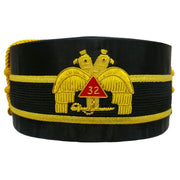 32nd Degree Scottish Rite Crown Cap – Hand Embroidered Double-Eagle