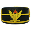 32nd Degree Scottish Rite Crown Cap – Wings Up Black with Gold Braid Bullion