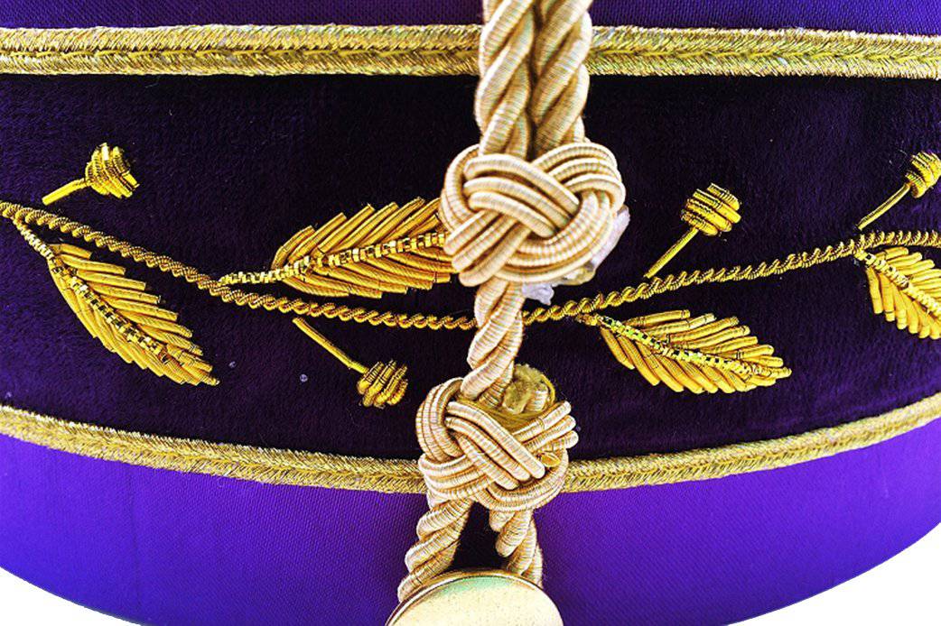 Riaz Impex Masonic Caps & Hats 33rd Degree Scottish Rite Crown Cap – Purple