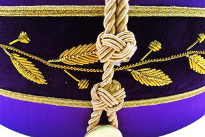 Riaz Impex Masonic Caps & Hats 33rd Degree Scottish Rite Crown Cap – Purple
