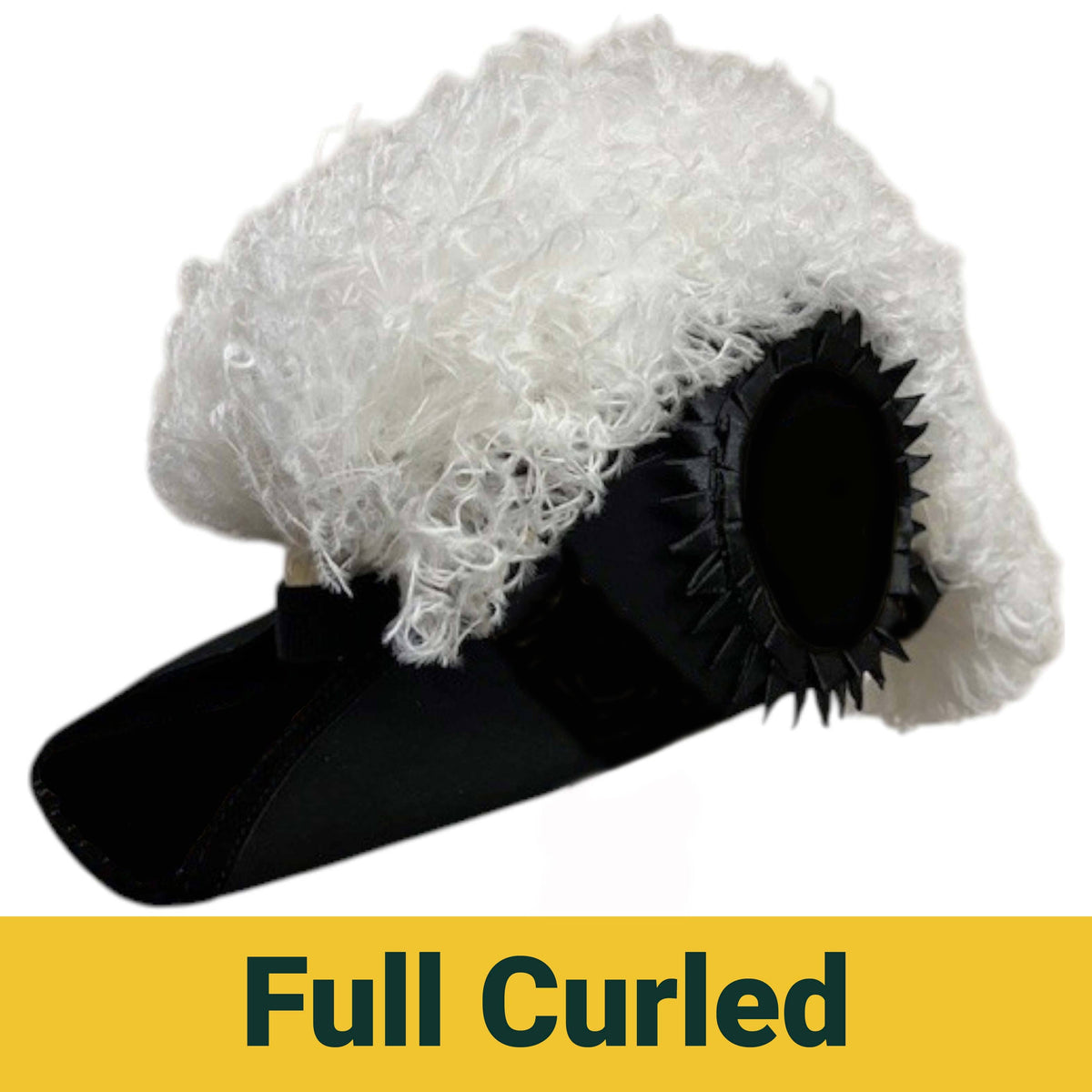 Riaz Impex Masonic Caps & Hats 6-5/8 / 6-PLY full curled Knights Templar Line Officer Chapeau – White Plumes