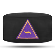 Council Crown Cap – Black With Triangular Purple Emblem
