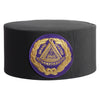 Grand Master Blue Lodge Crown Cap – Black Rayon With Purple Patch