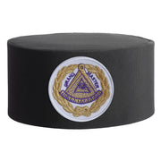 Grand Master Blue Lodge Crown Cap – White Patch With Gold Emblem & Wreath