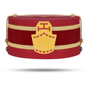 High Priest Royal Arch Chapter Crown Cap – Red Velvet & Gold Rope