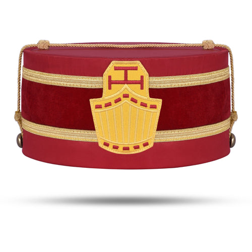 Riaz Impex Masonic Caps & Hats 6-5/8 High Priest Royal Arch Chapter Crown Cap – Red Velvet & Gold Rope
