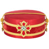 Knight Commander of the Court of Honour Scottish Rite Crown Cap – Red with Gold Bullion