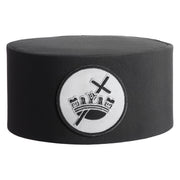 Knights Templar Crown Cap – Black With White Patch