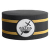 Knights Templar Crown Cap – White Patch With Double Braid