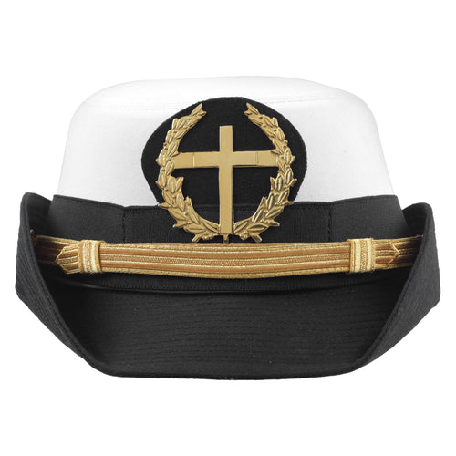 Riaz Impex Masonic Caps & Hats 6-5/8 Knights Templar Fatigue Cap – Gold Cross With Wreath