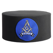 Master Mason Blue Lodge Crown Cap – Black With Blue Patch