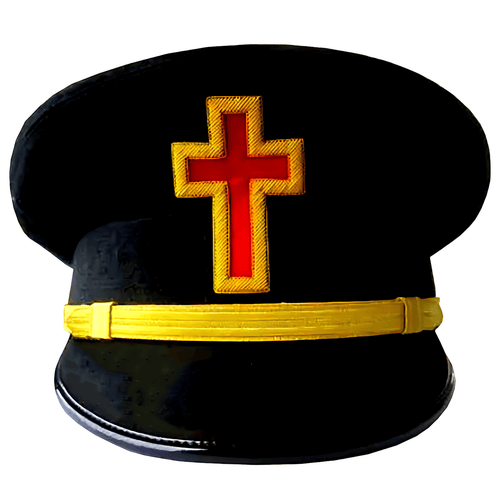 Riaz Impex Masonic Caps & Hats 6-5/8 Past Commander Knights Templar Fatigue Cap – Hand Embroidered