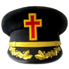 Past Commander Knights Templar Fatigue Cap – Hand Embroidered with Vinework