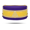 Past Illustrious Master Royal & Select Masters Council Crown Cap – Purple Silk With Yellow Velvet & Gold Braid