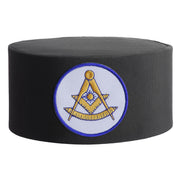 Past Master Blue Lodge Crown Cap – White Patch With Gold Emblem