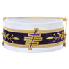 Past Most Eminent Grand Master Grand Encampment Knights Templar Crown Cap – Purple Velvet & White