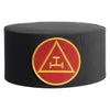 Royal Arch Chapter Crown Cap – Black With Red & Gold Triple Tau