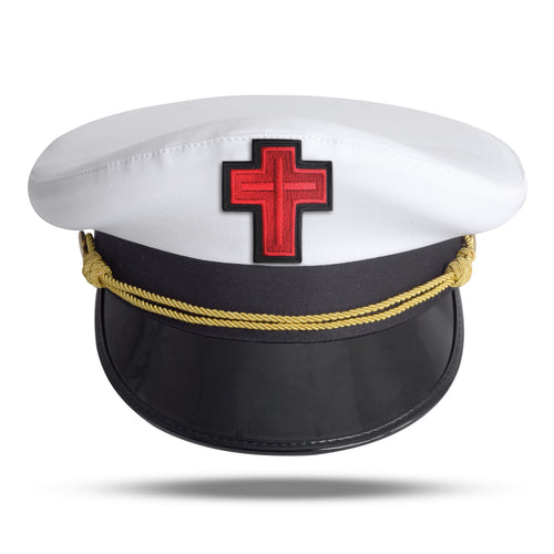 Riaz Impex Masonic Caps & Hats 6-5/8 Sir Knight Knights Templar Fatigue Cap – Red Cross