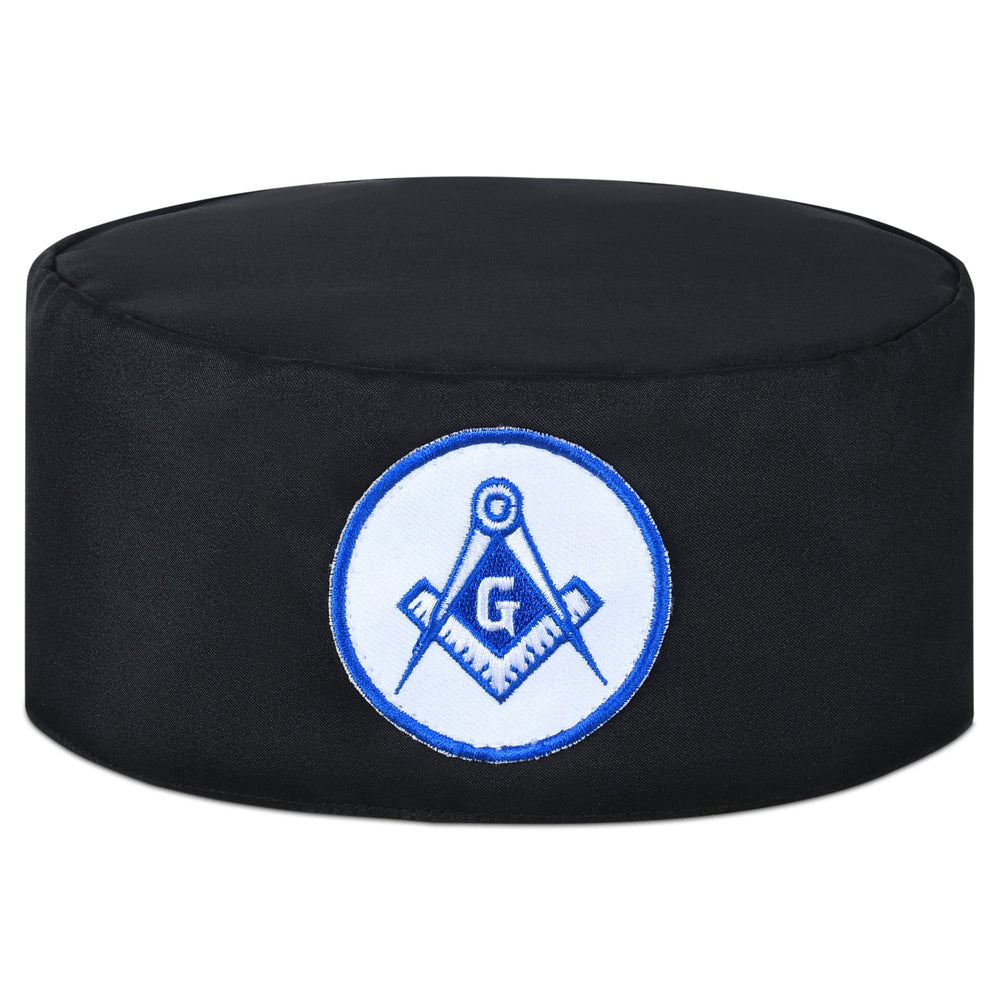 Riaz Impex Masonic Caps & Hats 6-5/8 / Soft Master Mason Blue Lodge Crown Cap – White & Blue Emblem