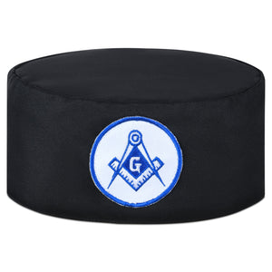 Riaz Impex Masonic Caps & Hats 6-5/8 / Soft Master Mason Blue Lodge Crown Cap – White & Blue Emblem