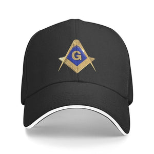 Riaz Impex Masonic Caps & Hats Black Master Mason Adjustable Baseball Cap – Golden Emblem