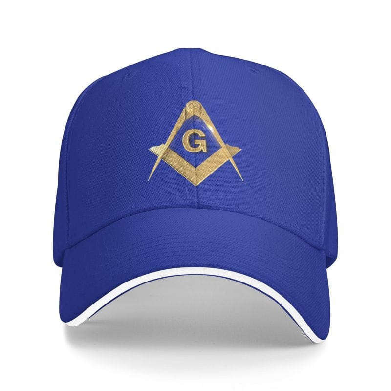 Riaz Impex Masonic Caps & Hats Blue Master Mason Adjustable Baseball Cap – Golden Emblem