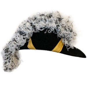 Riaz Impex Masonic Caps & Hats Grand Encampment Knights Templar Chapeau – White & Black Blend Plumes