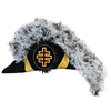Grand Encampment Knights Templar Chapeau – White & Black Blend Plumes
