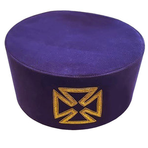 Riaz Impex Masonic Caps & Hats Grand Prior Knights Templar Crown Cap – Purple