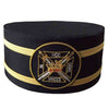 Knights Templar Crown Cap – Black Hand Embroidery