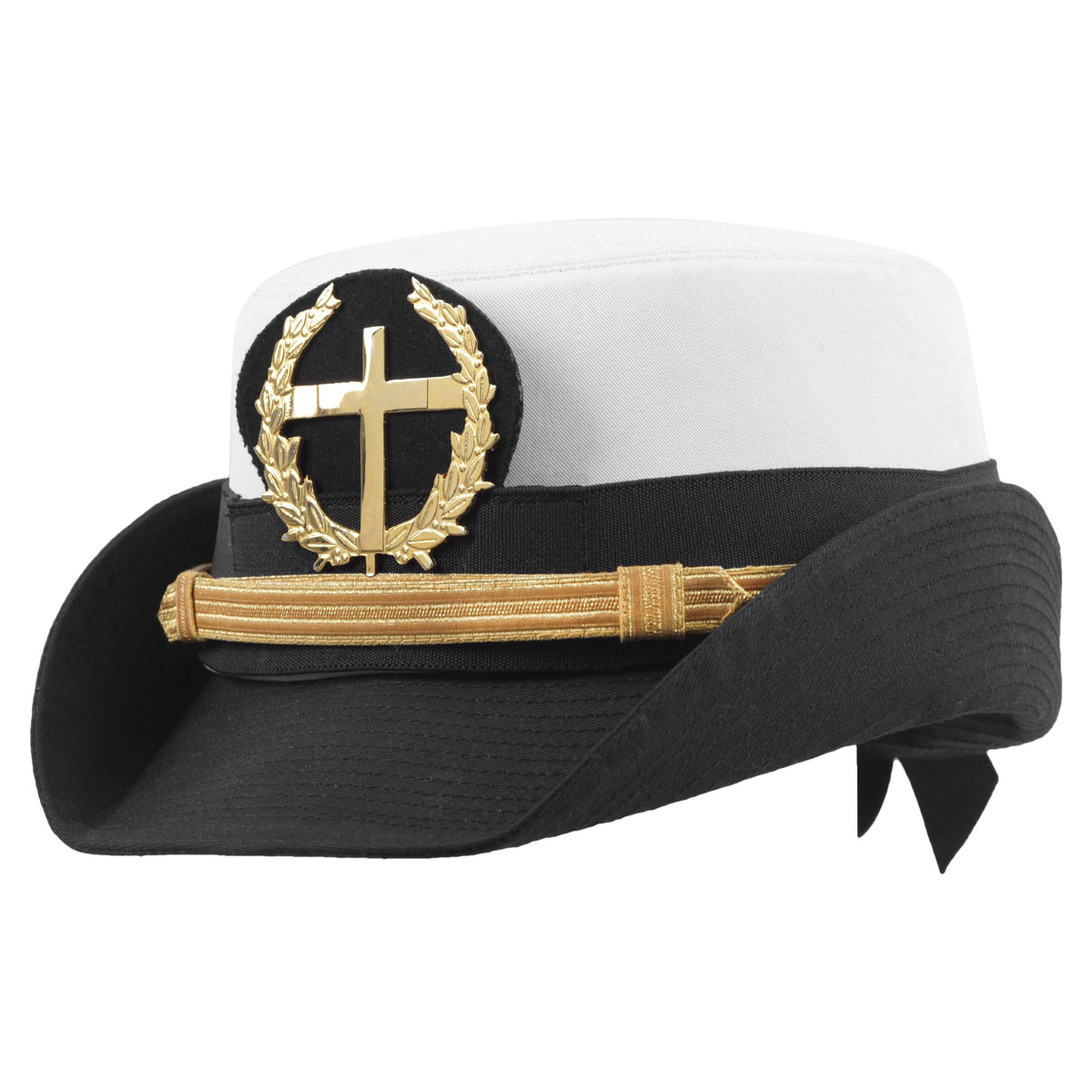 Riaz Impex Masonic Caps & Hats Knights Templar Fatigue Cap – Gold Cross With Wreath