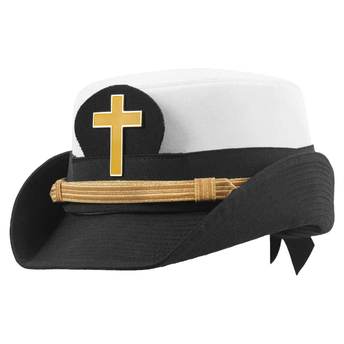 Riaz Impex Masonic Caps & Hats Knights Templar Fatigue Cap – Gold Metal Emblem