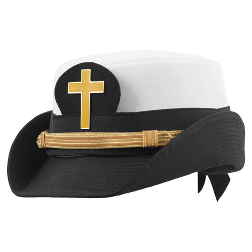 Riaz Impex Masonic Caps & Hats Knights Templar Fatigue Cap – Gold Metal Emblem