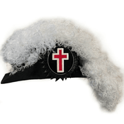 Knights Templar Line Officer Chapeau – White Plumes