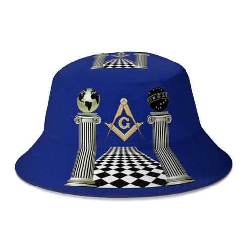 Riaz Impex Masonic Caps & Hats Masonic Bucket Hat – Boaz & Jachin Pillars
