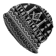 Masonic Christmas Beanie – Black & White