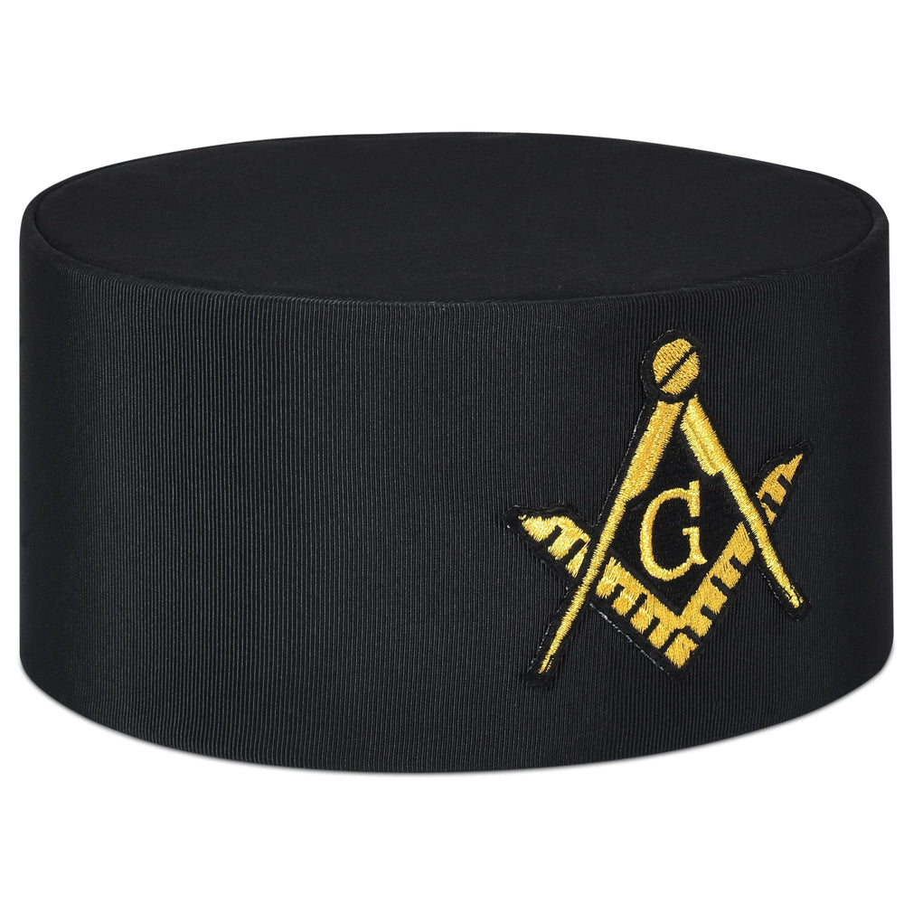 Riaz Impex Masonic Caps & Hats Master Mason Blue Lodge Crown Cap – Black rayon