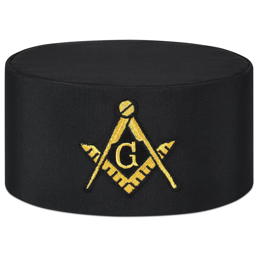 Riaz Impex Masonic Caps & Hats Master Mason Blue Lodge Crown Cap – Black rayon