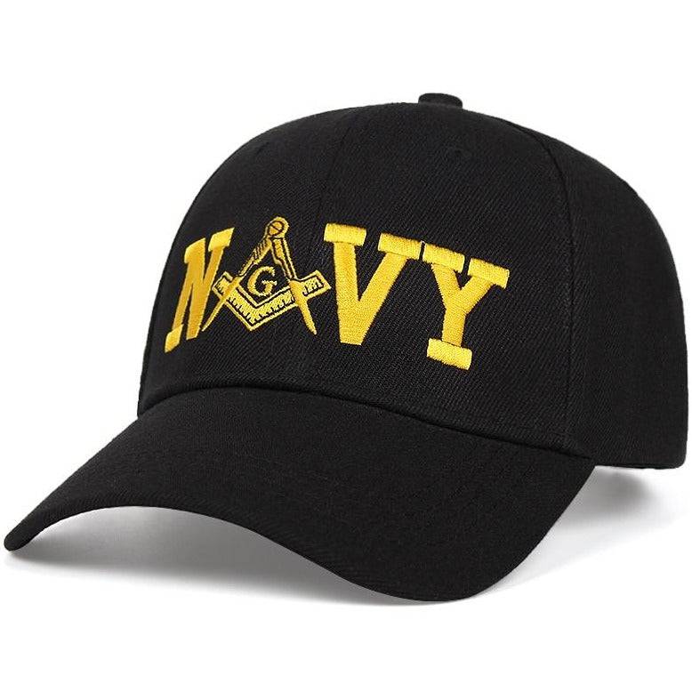 Riaz Impex Masonic Caps & Hats Master Mason NAVY Baseball Cap – Adjustable