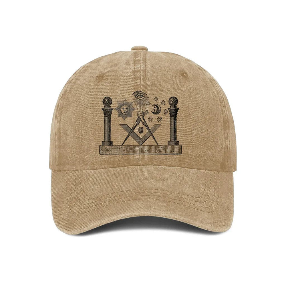 Riaz Impex Masonic Caps & Hats Master Mason Printed Baseball Cap – Denim Style