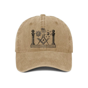 Riaz Impex Masonic Caps & Hats Master Mason Printed Baseball Cap – Denim Style