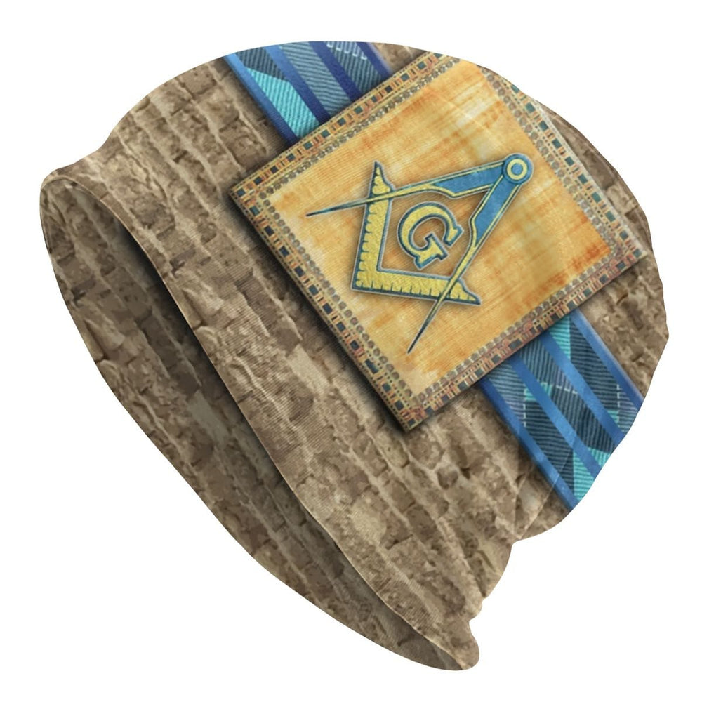 Riaz Impex Masonic Caps & Hats Master Mason Slouch Beanie – Yellow & Blue