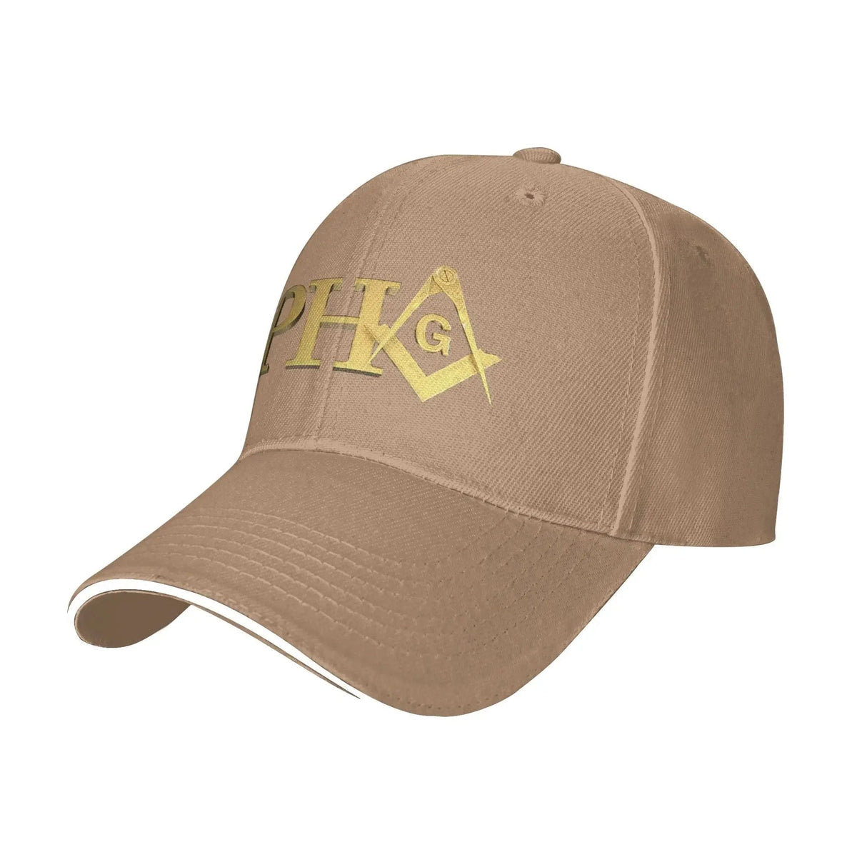 Riaz Impex Masonic Caps & Hats Natural Prince Hall Master Mason Adjustable Baseball Cap – PHA Emblem
