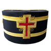 Past Commander Knights Templar Crown Cap – Black with Red Cross