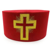 Past Commander Knights Templar Crown Cap – Red Passion Cross