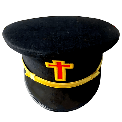 Riaz Impex Masonic Caps & Hats Past Commander Knights Templar Fatigue Cap – Hand Embroidered