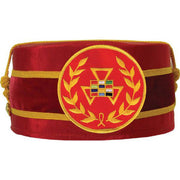 Past Grand High Priest Royal Arch Chapter Crown Cap – Red Machine Embroidery