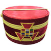 Past High Priest Royal Arch Chapter Crown Cap – Red Emblem with Gold Braid