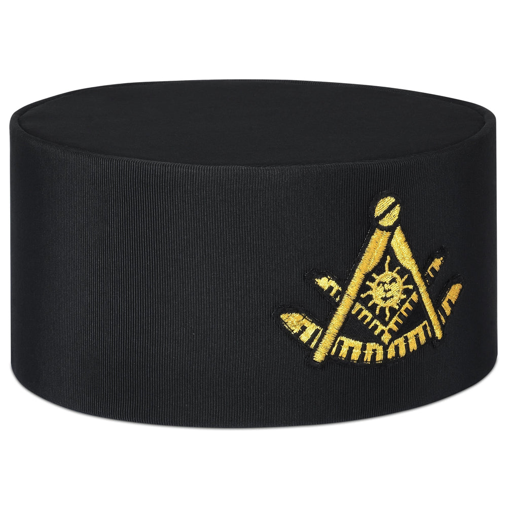Riaz Impex Masonic Caps & Hats Past Master Blue Lodge Crown Cap – Black & Gold